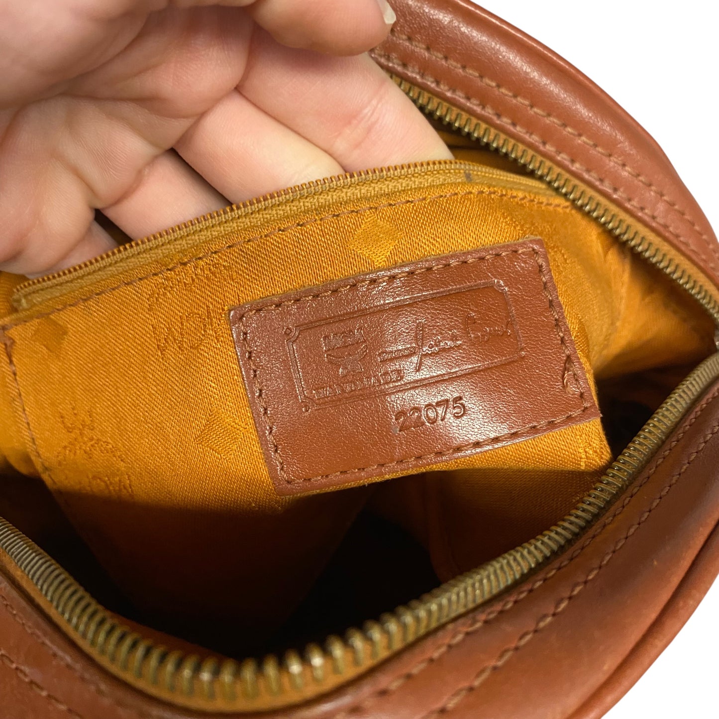 Crossbody Luxury Designer By Mcm, Size: Medium