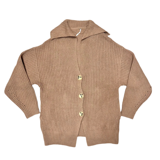 Sweater Cardigan By Free People In Brown, Size: M