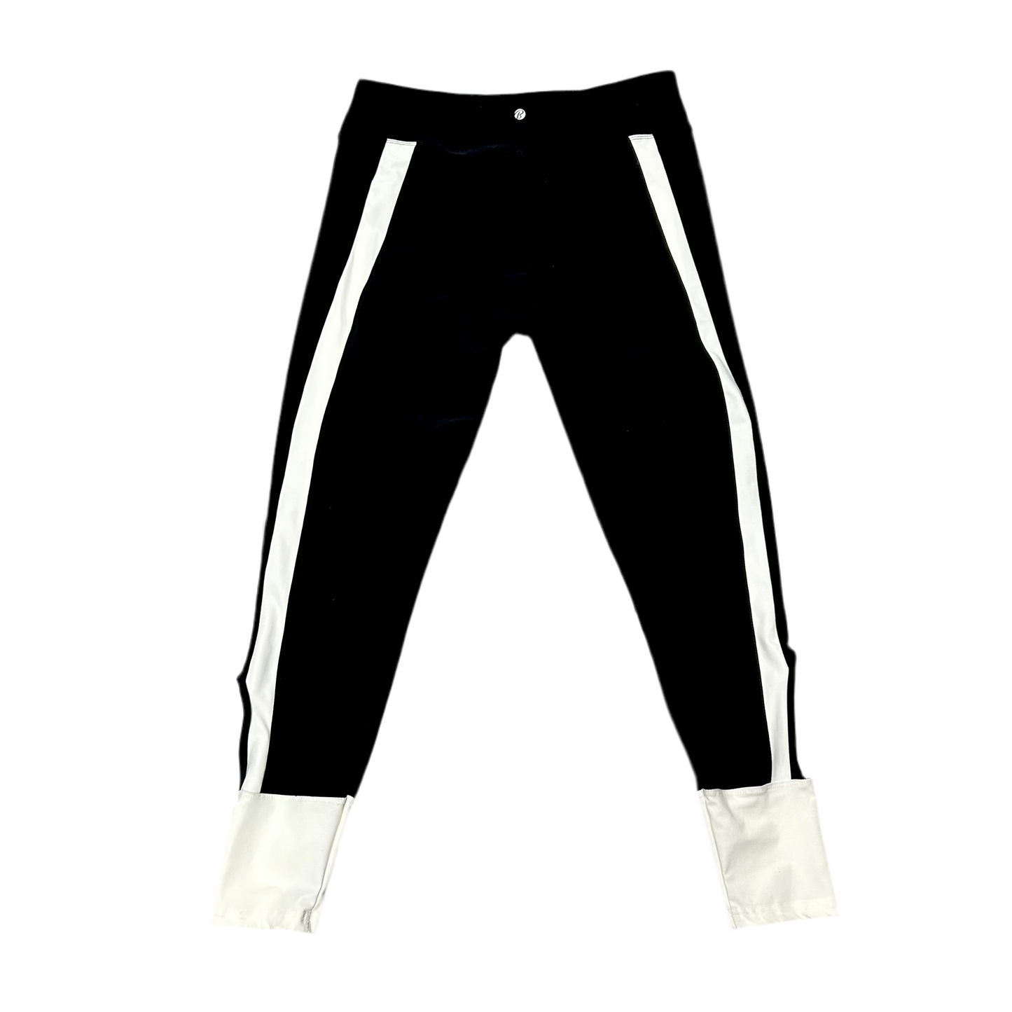 Athletic Leggings By Bally In Black & White, Size: L