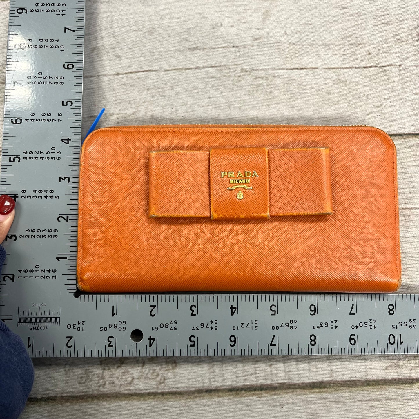 Wallet Luxury Designer By Prada, Size: Medium