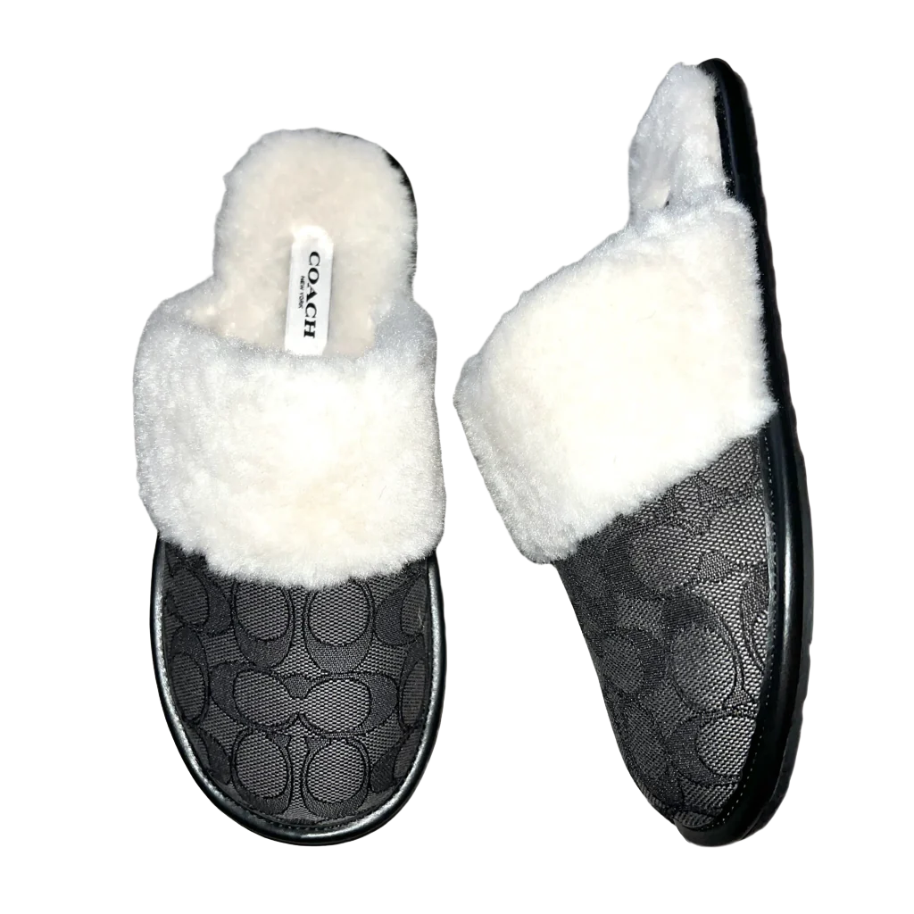 Slippers Designer By Coach, Size: 5