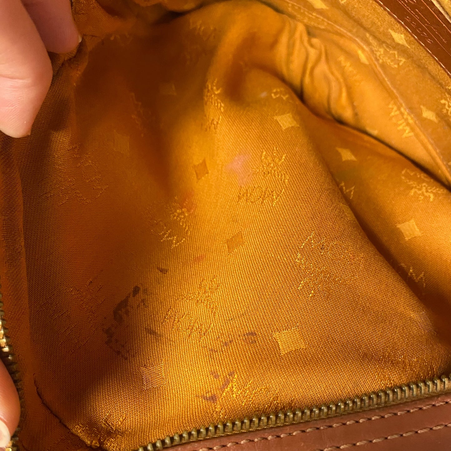 Crossbody Luxury Designer By Mcm, Size: Medium