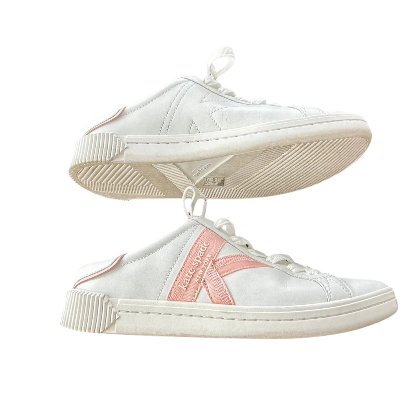 Shoes Designer By Kate Spade In Pink & White, Size: 8