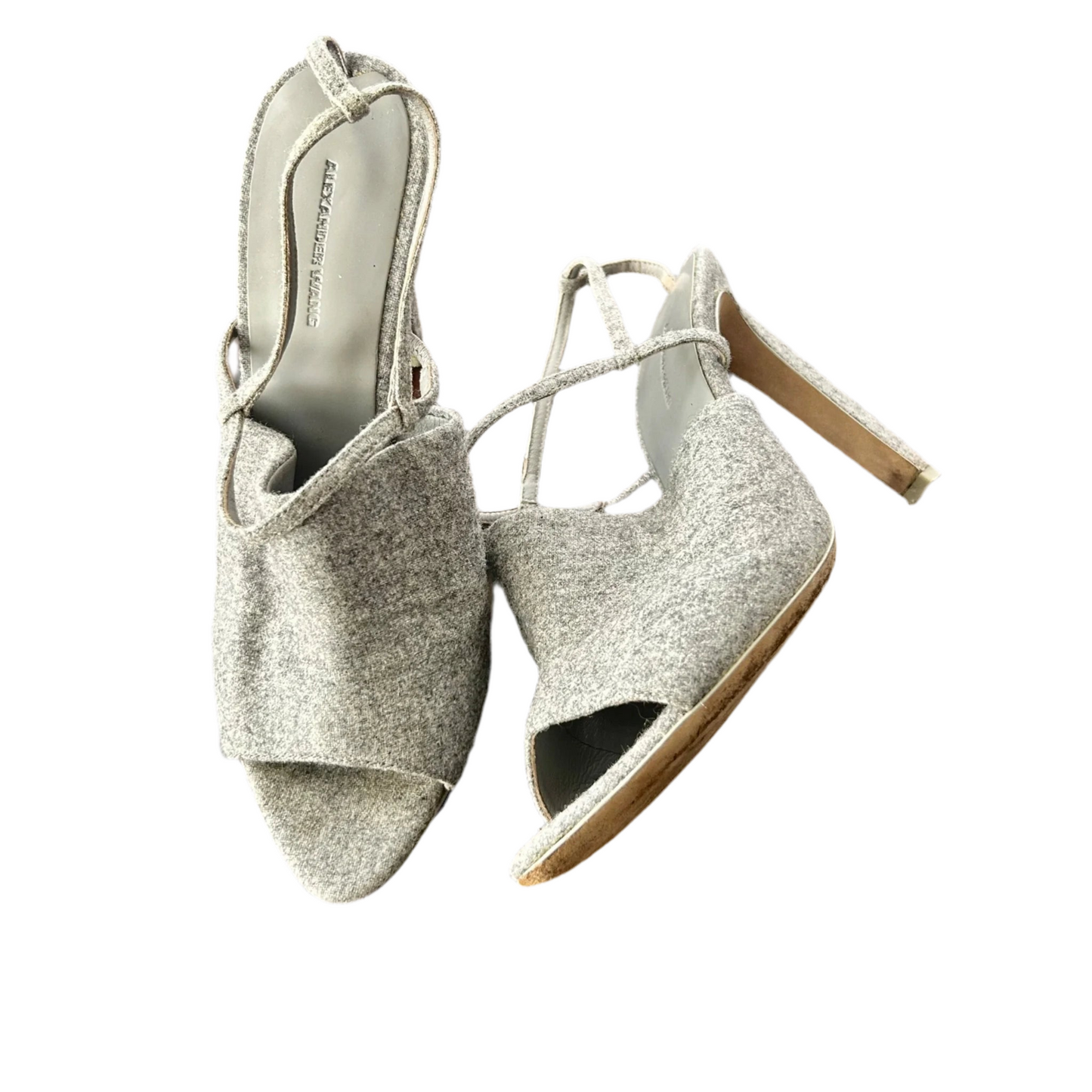 Sandals Luxury Designer By Alexander Wang In Grey, Size: 9