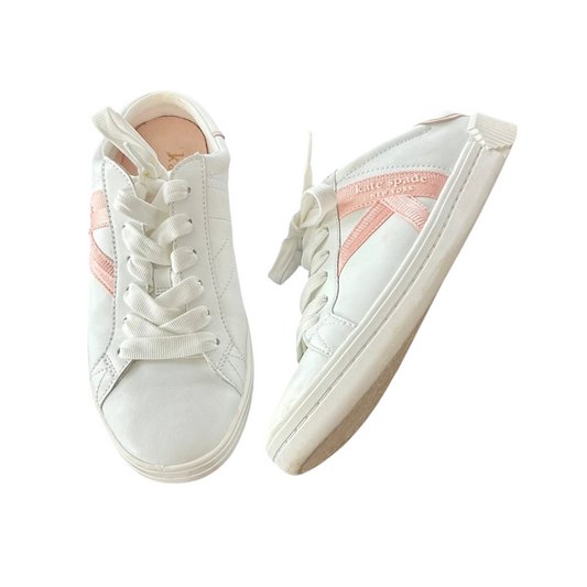 Shoes Designer By Kate Spade In Pink & White, Size: 8