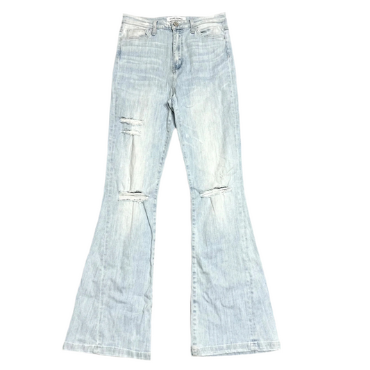 Jeans Flared By Flying Monkey In Blue Denim, Size: 6