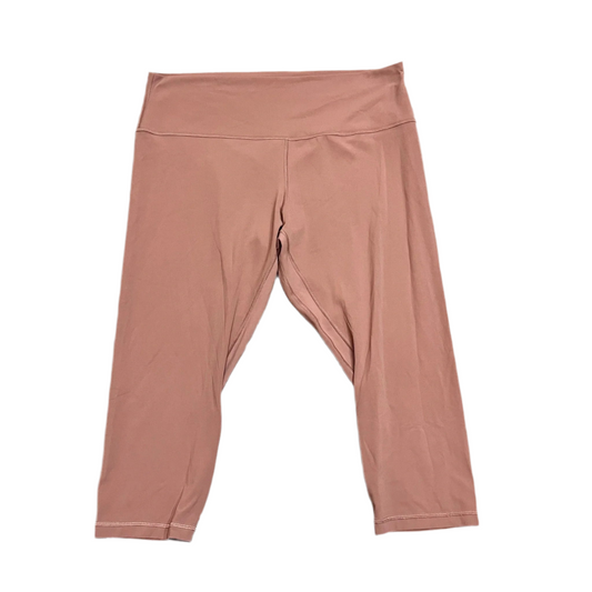 Athletic Capris By Lululemon In Mauve, Size: 18