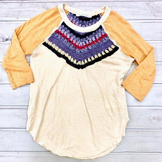 Top 3/4 Sleeve By We The Free  Size: Xs