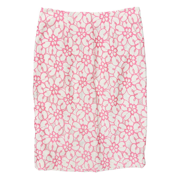 Skirt Designer By Lilly Pulitzer In Pink & White, Size: 0