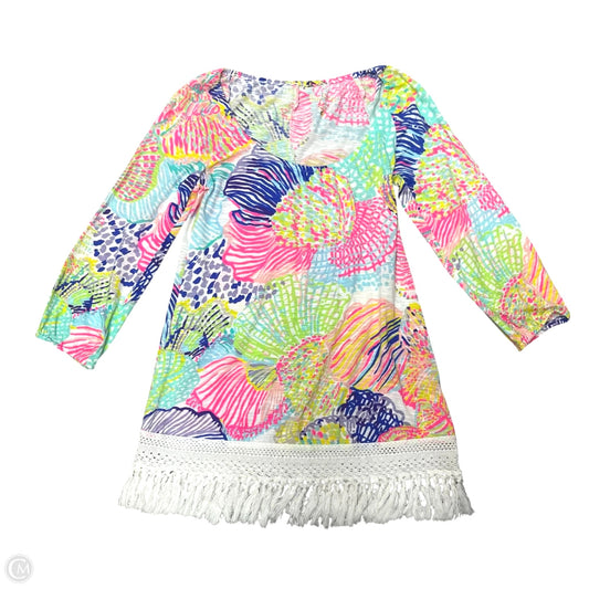 Top 3/4 Sleeve Designer By Lilly Pulitzer In Multi-colored, Size: Xxs