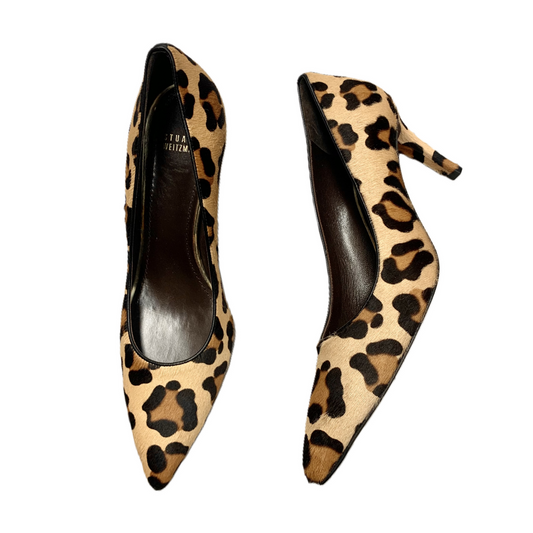 Shoes Designer By Stuart Weitzman In Leopard Print, Size: 10.5