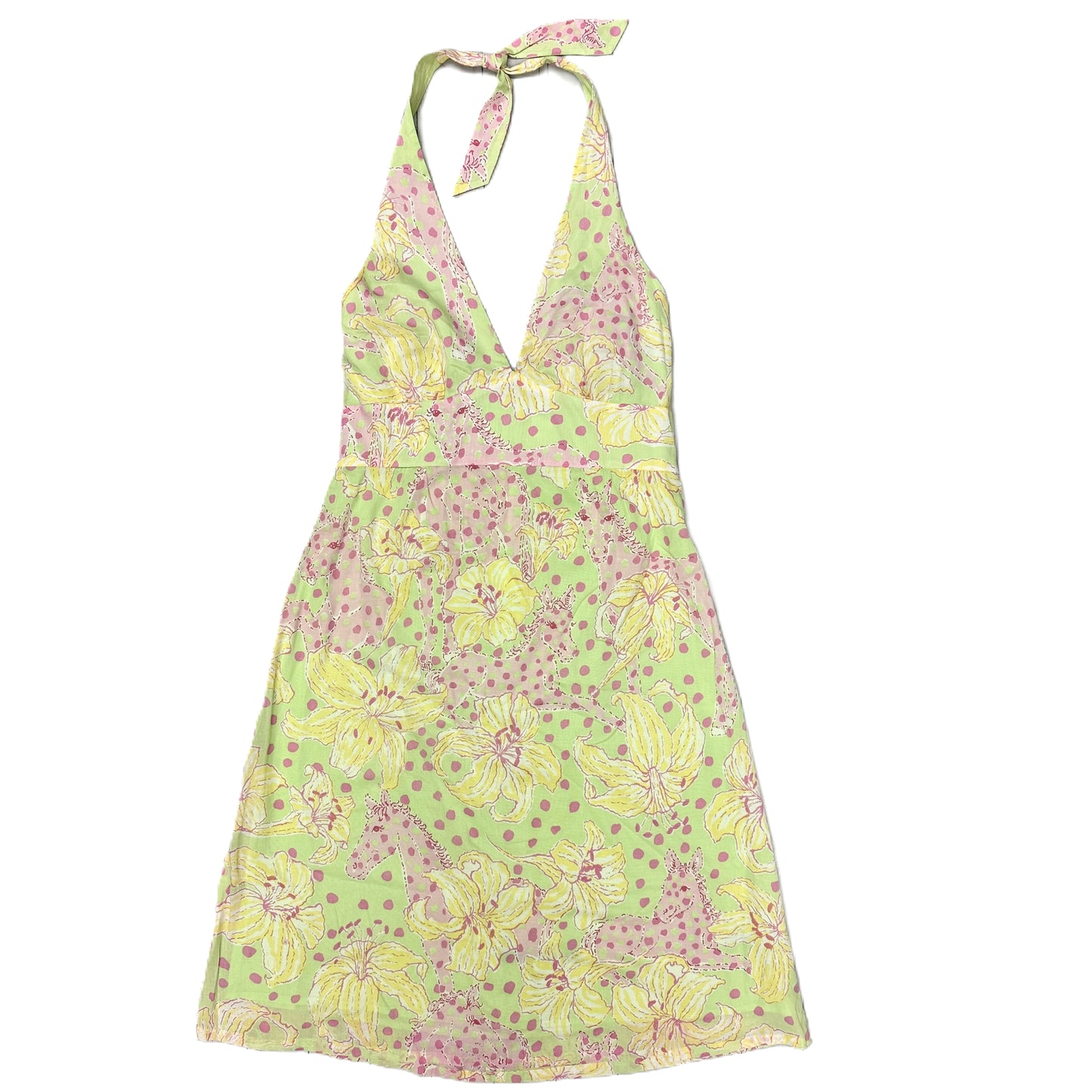 Dress Designer By Lilly Pulitzer In Green & Pink, Size: S