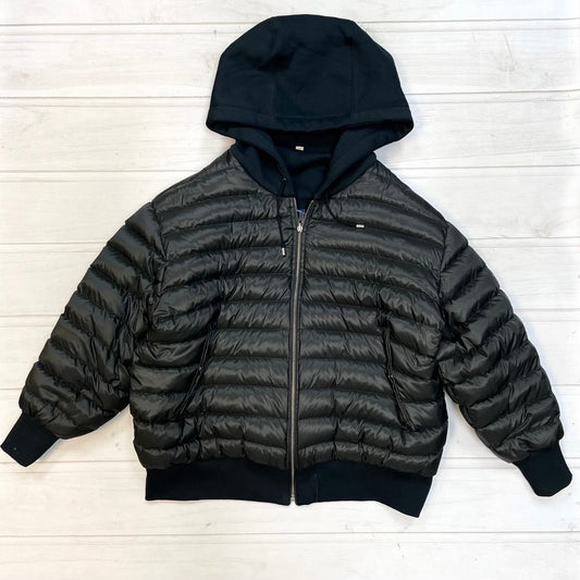 Mondetta Black Active Gray Soft Shell Zip Up Hooded Jacket Women Size -  beyond exchange