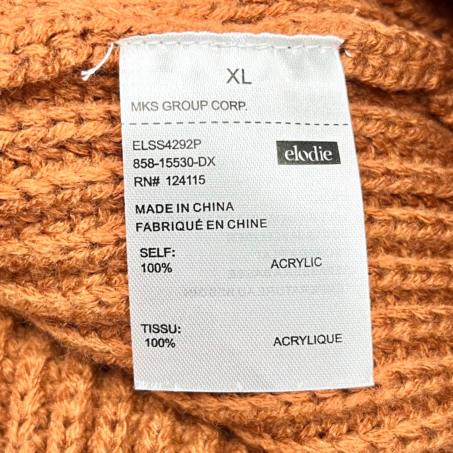 Sweater By Elodie  Size: Xl