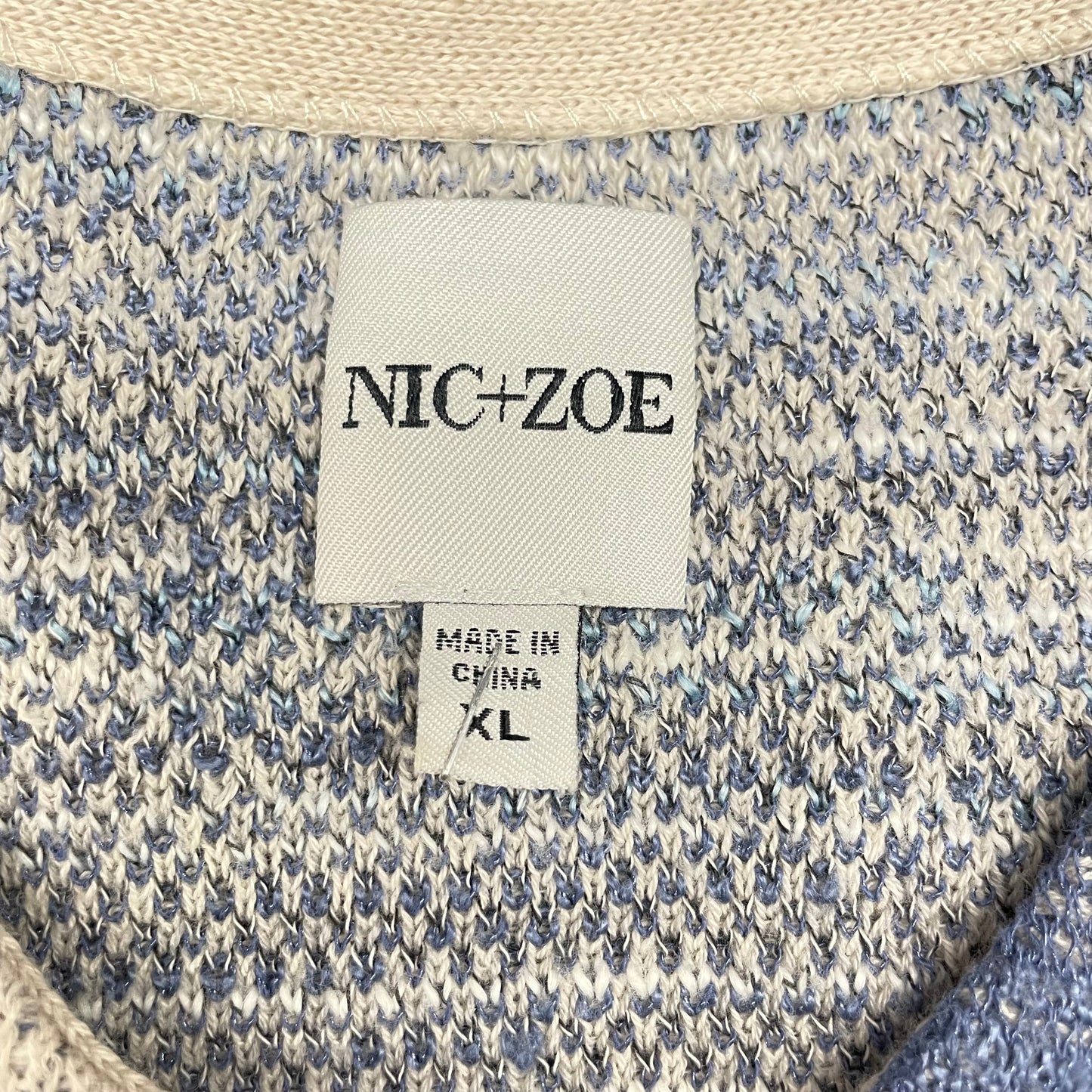 Sweater Short Sleeve By Nic + Zoe  Size: XL