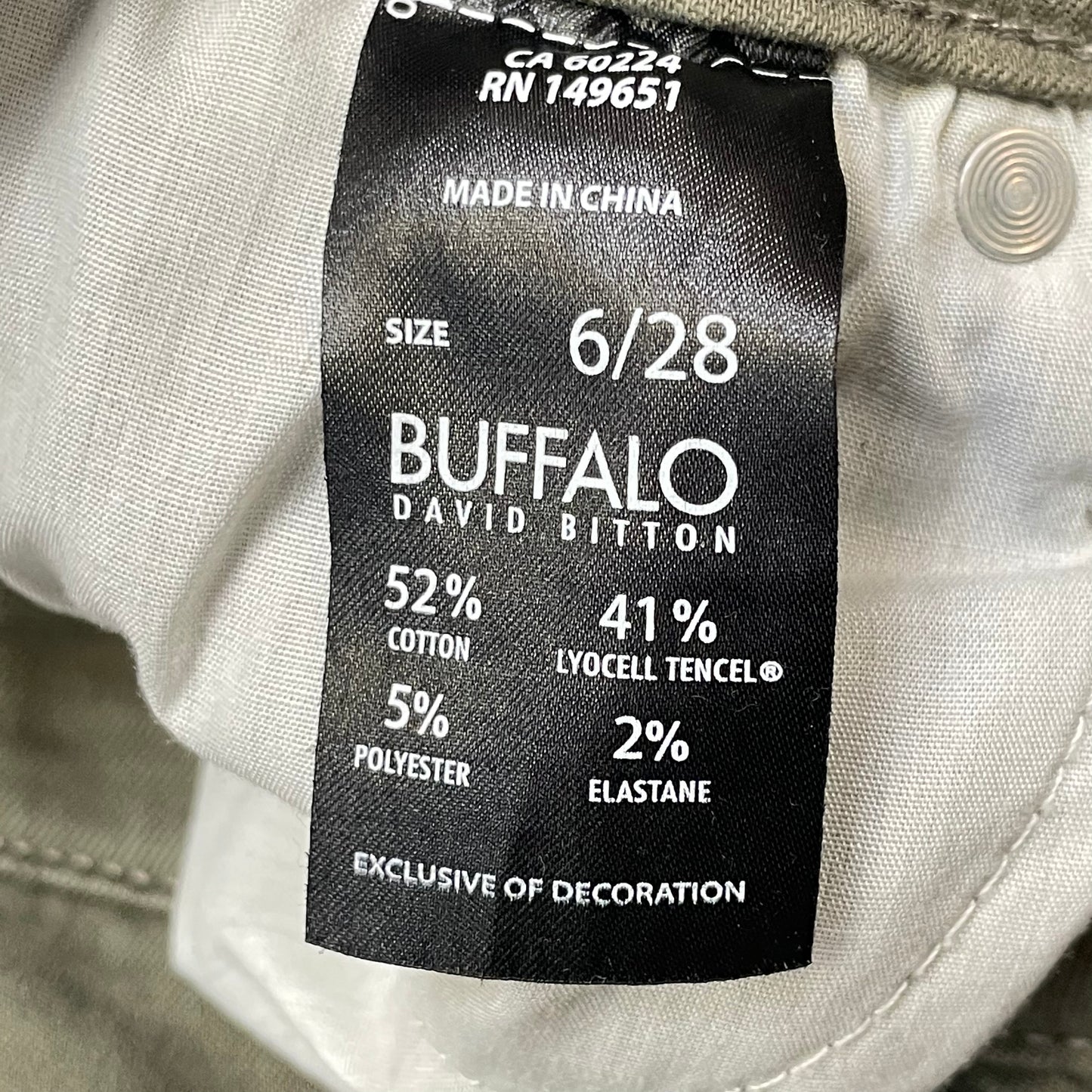 Jeans Skinny By Buffalo David Bitton  Size: 6