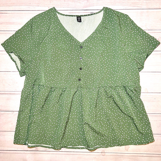 Blouse Short Sleeve By Sheilay  Size: 2x