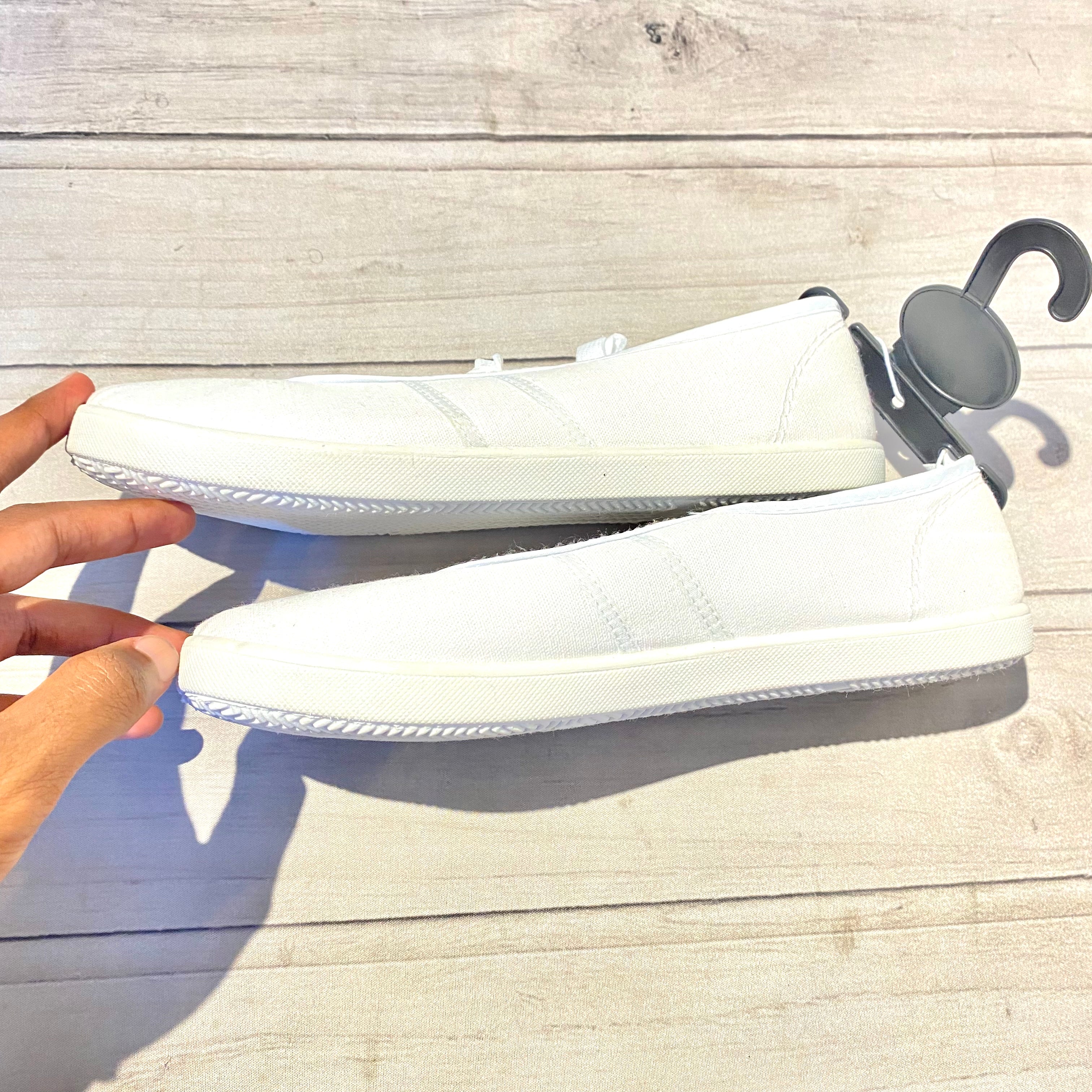 Primark white canvas discount pumps