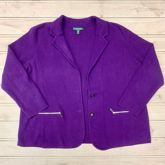 Sweater Cardigan By Lauren By Ralph Lauren  Size: 3x