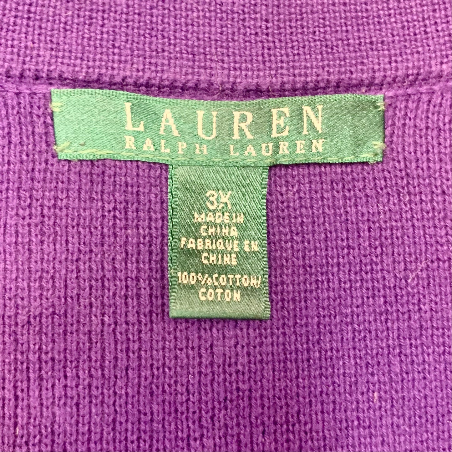 Sweater Cardigan By Lauren By Ralph Lauren  Size: 3x