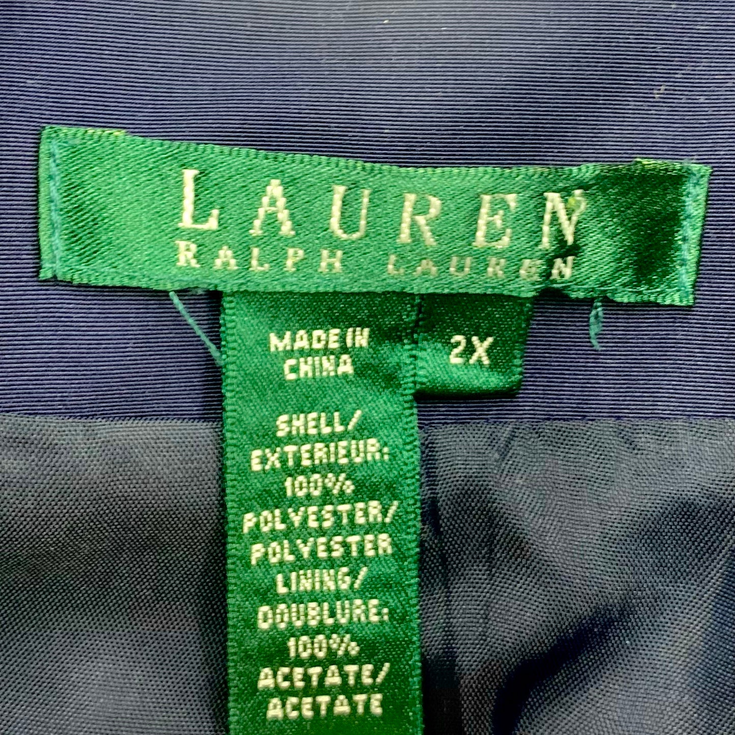 Jacket Windbreaker By Lauren By Ralph Lauren  Size: 2x